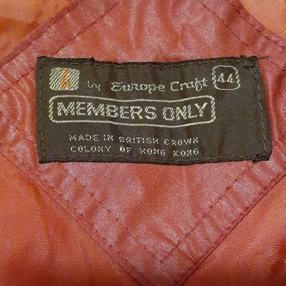 Members Only Jacket Vintage Burnt Orange/Red - Picture 3 of 4